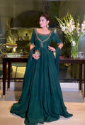 Luxury Anarkali Gown Ensemble with Heavy Embroidery & Dupatta
