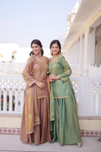Womenâ€™s Sharara Palazzo Set â€“ Designer Embroidery Look