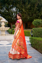 Graceful Vichitra Silk Lehenga Set with Heritage Zari Detailing