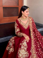 Graceful Long Anarkali with Stretch Pant & Embroidered Dupatta