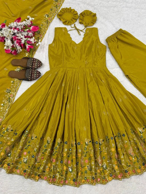 Designer Anarkali Plazzo Suit : Perfect for Festive Celebrations