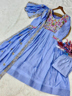 Graceful Embroidered Anarkali Set Crafted for Modern Ethnic Fashion