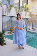 Graceful Embroidered Anarkali Set Crafted for Modern Ethnic Fashion