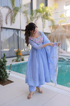 Graceful Embroidered Anarkali Set Crafted for Modern Ethnic Fashion