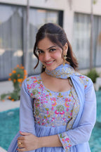 Graceful Embroidered Anarkali Set Crafted for Modern Ethnic Fashion