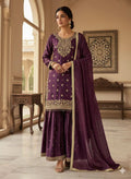 Designer Sharara Set â€“ GMY Silk with Sequen Embroidery & Beads Dupatta