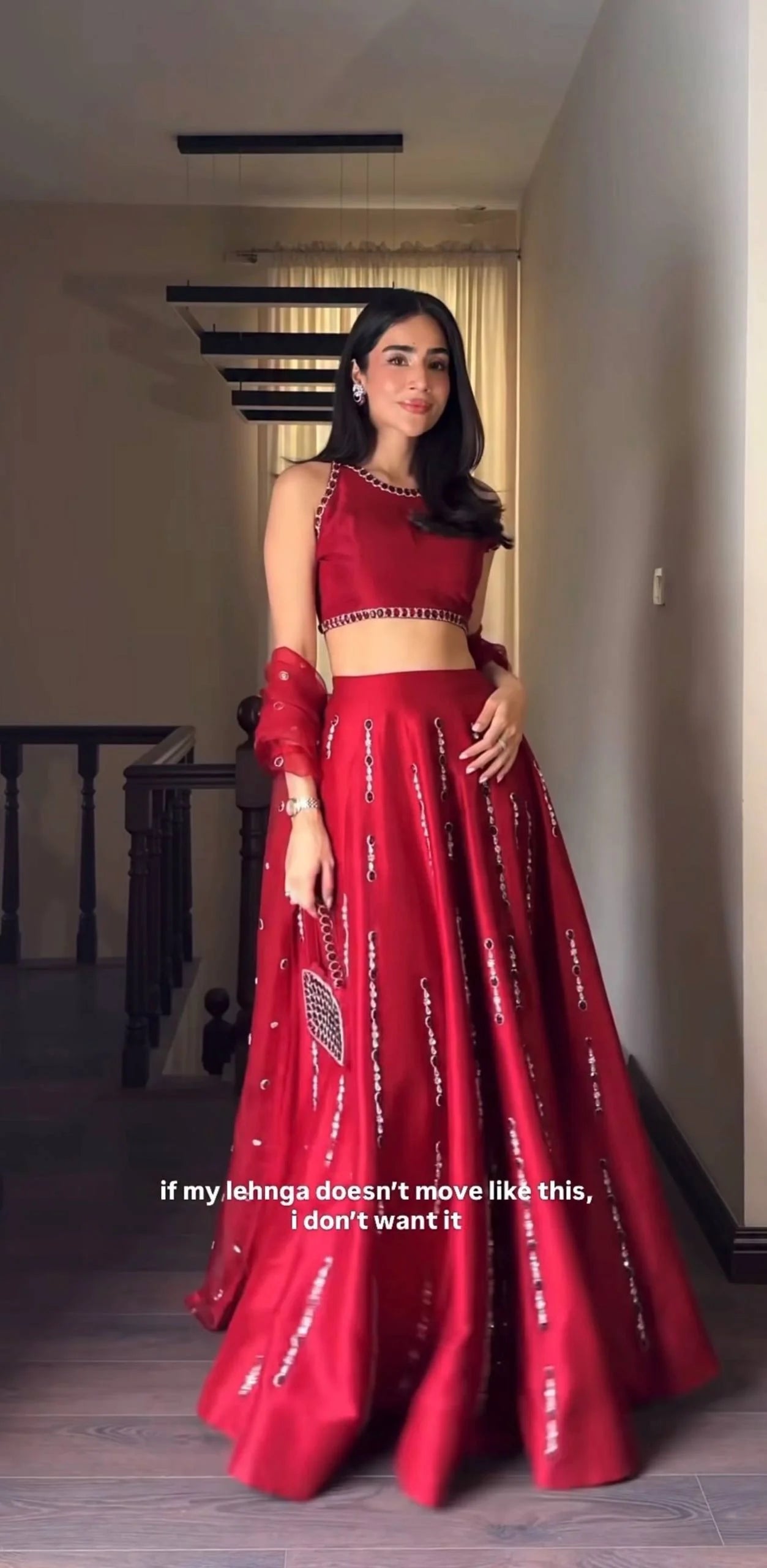 Graceful Ethnic Lehenga â€“ Malai Satin Silk with Real Mirror & Thread Embroidery