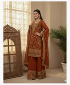 Eid Wear Jimmy Choo Sharara Set with Heavy Sequence Embroidery