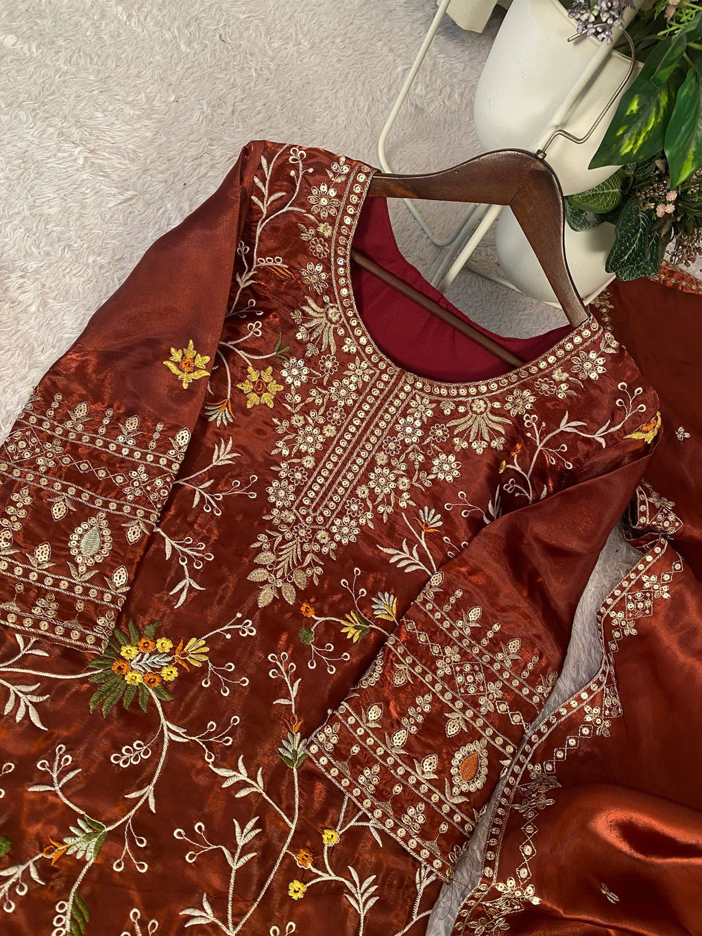 Eid Wear Jimmy Choo Sharara Set with Heavy Sequence Embroidery
