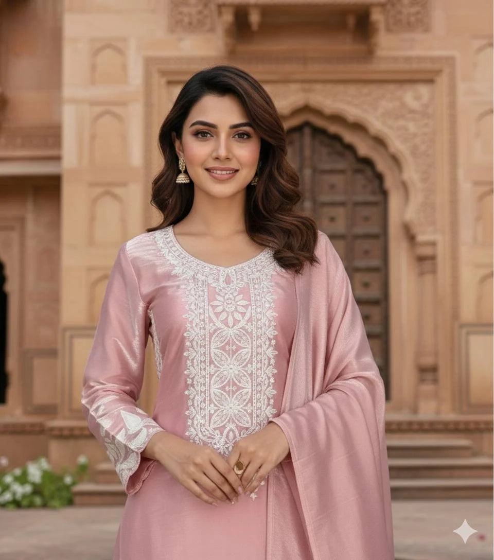 Festive Eid Jimmy Choo Sharara Suit with Heavy Sequence Embroidery Work