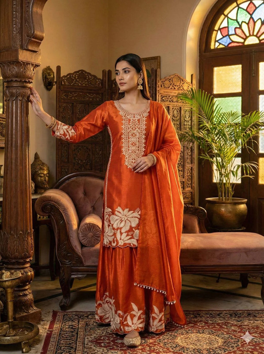 Premium Eid Special Jimmy Choo Top & Sharara Set with Dupatta