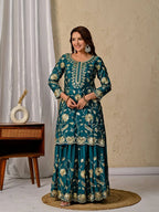 Classic Chinnon Silk Top Lehenga Set with Micro Cotton Inner