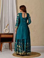 Classic Chinnon Silk Top Lehenga Set with Micro Cotton Inner