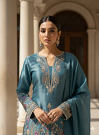 Traditional Eid Wear Jimmy Choo Embroidered Top Salwar Set