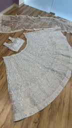 Elegent Sequence Embroidered Net Lehenga with Blouse