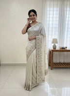 Timeless Jimmy Choo Sequence Work Saree with Heavy Banglori Blouse