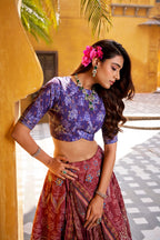Traditional Vaishali Silk Lehenga with Heavy Flare & Lace Work