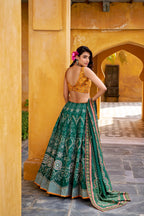 Vaishali Silk Printed Lehenga Choli with Gotta Patti Work