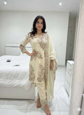 Minimal Glam Fendy Top Plazzo Set with Dupatta