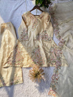 Minimal Glam Fendy Top Plazzo Set with Dupatta