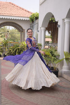 Festive Indian Ethnic Kurti With Lehenga - Elegant Garba Dance Celebration Style