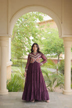 Dandiya Night Designer Long Gown - Premium Traditional Celebration Outfit