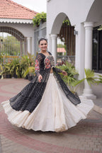 Festive Indian Ethnic Kurti With Lehenga - Elegant Garba Dance Celebration Style