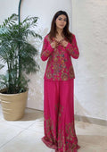 Designer Embroidered Koti Palazzo Co-Ord Set