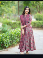 Crafted in cotton with intricate print work
