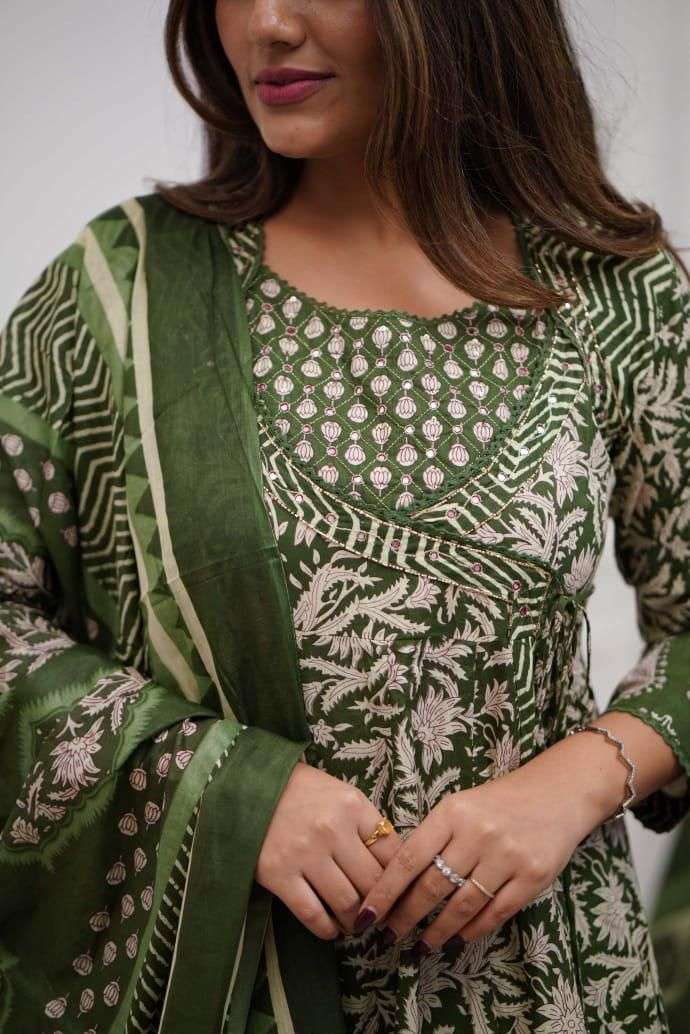 Flowy Anarkali cut for a flattering silhouette