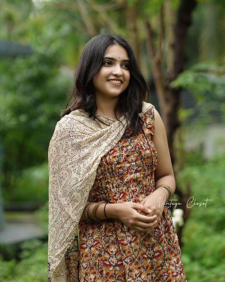 Stylish kurti with all-over Nack Printex work