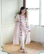 A graceful pick for a simple yet pretty look with Ethnic Cotton Kurti