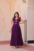 Elegant Purple Maxi Dress for Women - Everyday Elegance