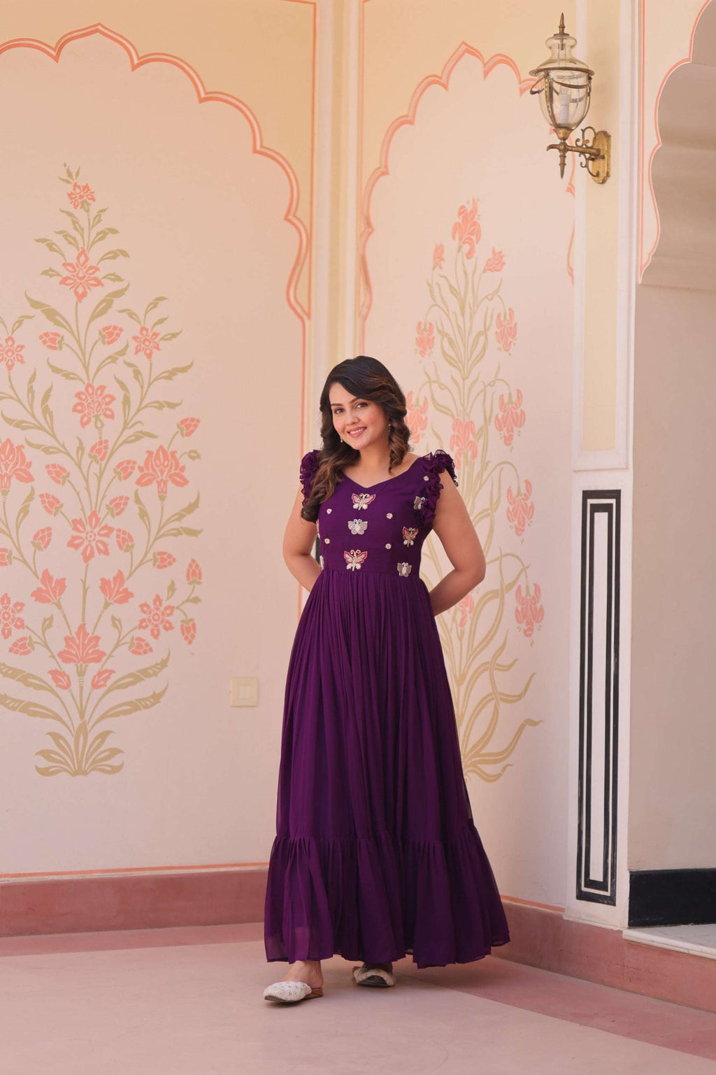 Elegant Purple Maxi Dress for Women - Everyday Elegance