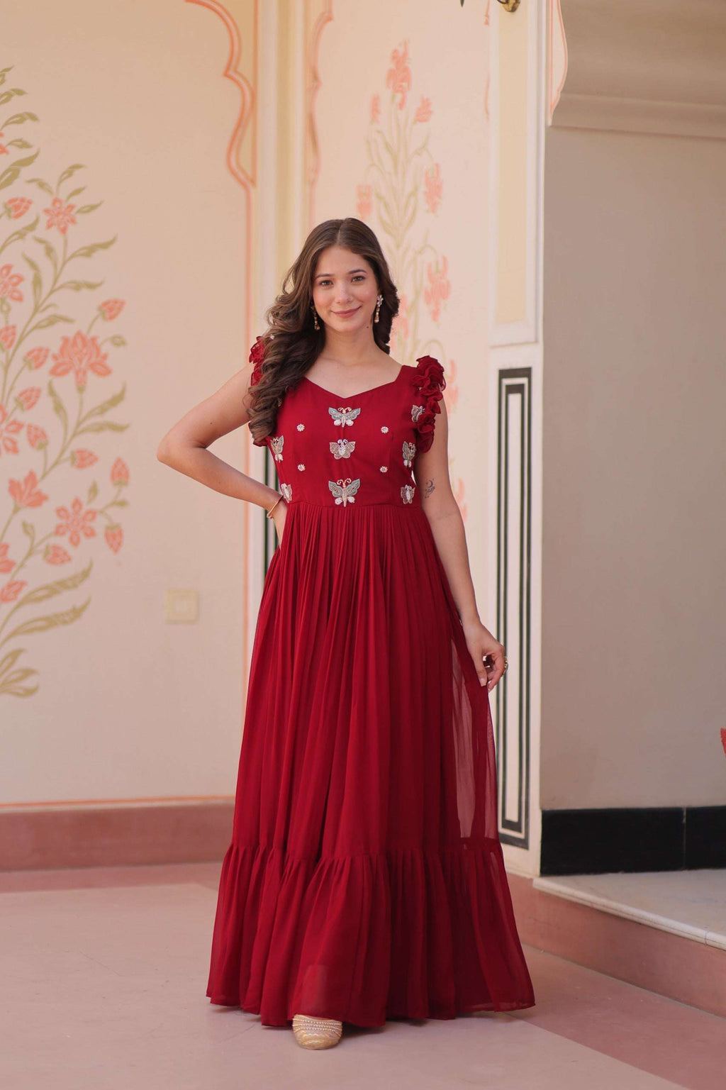 Trending Red Maxi Gown That Blends Grace, Style and Comfort