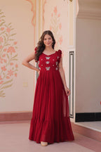 Trending Red Maxi Gown That Blends Grace, Style and Comfort