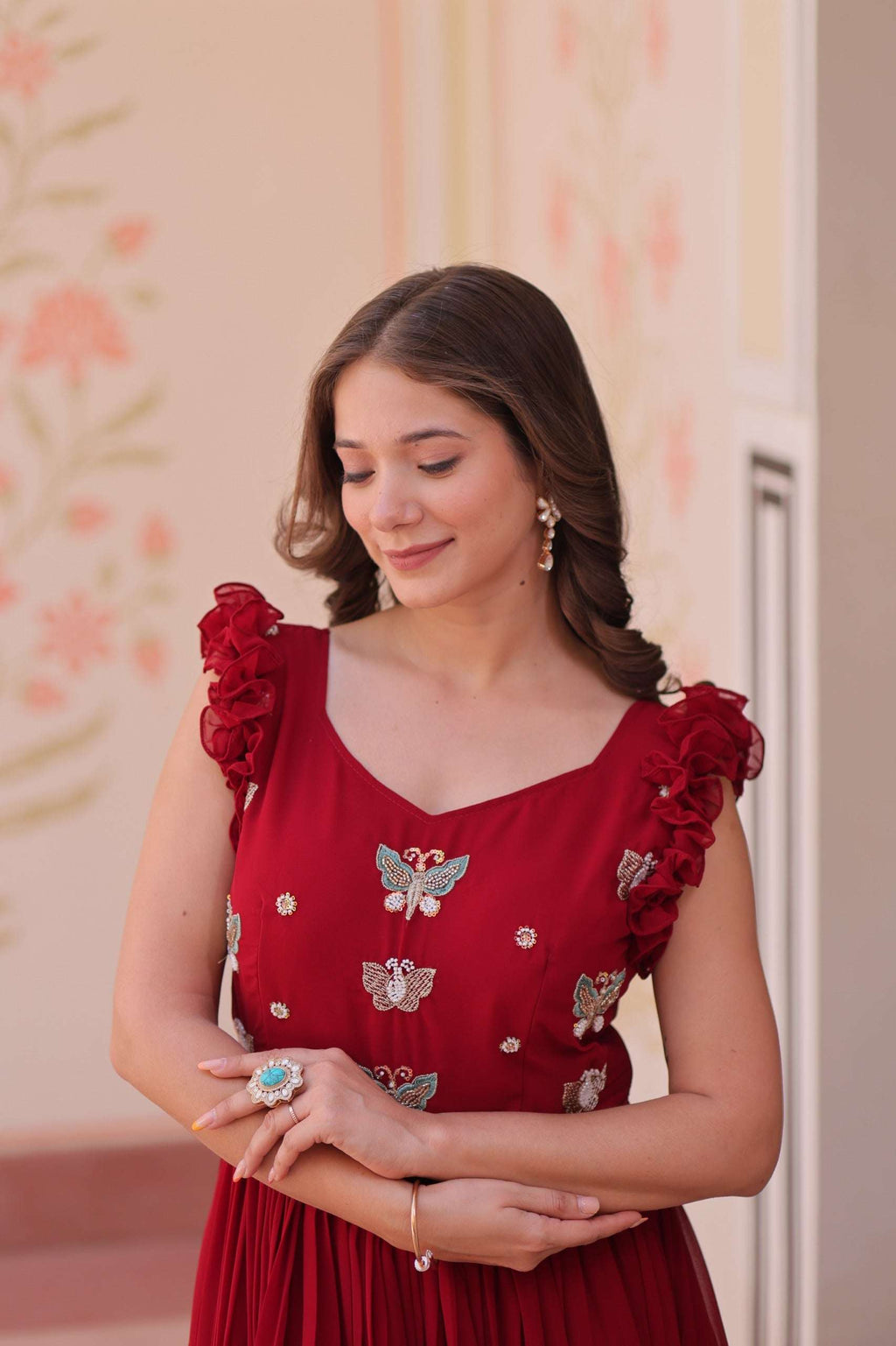 Trending Red Maxi Gown That Blends Grace, Style and Comfort