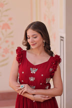 Trending Red Maxi Gown That Blends Grace, Style and Comfort