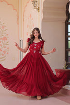 Trending Red Maxi Gown That Blends Grace, Style and Comfort