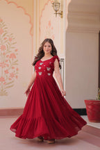 Trending Red Maxi Gown That Blends Grace, Style and Comfort