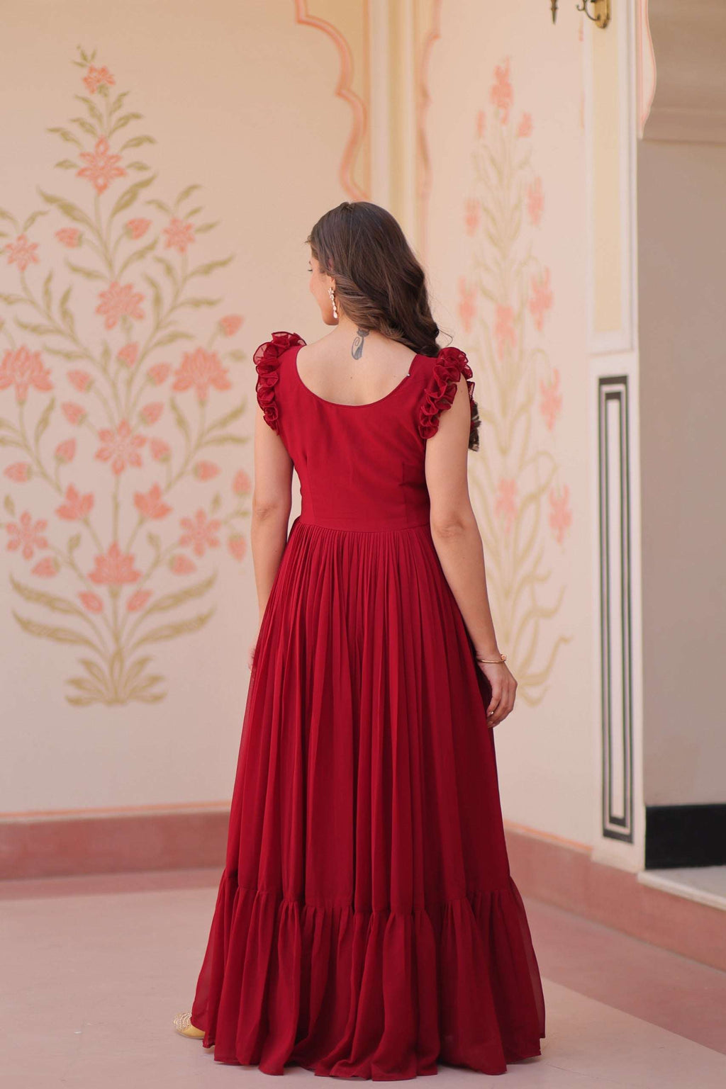Trending Red Maxi Gown That Blends Grace, Style and Comfort