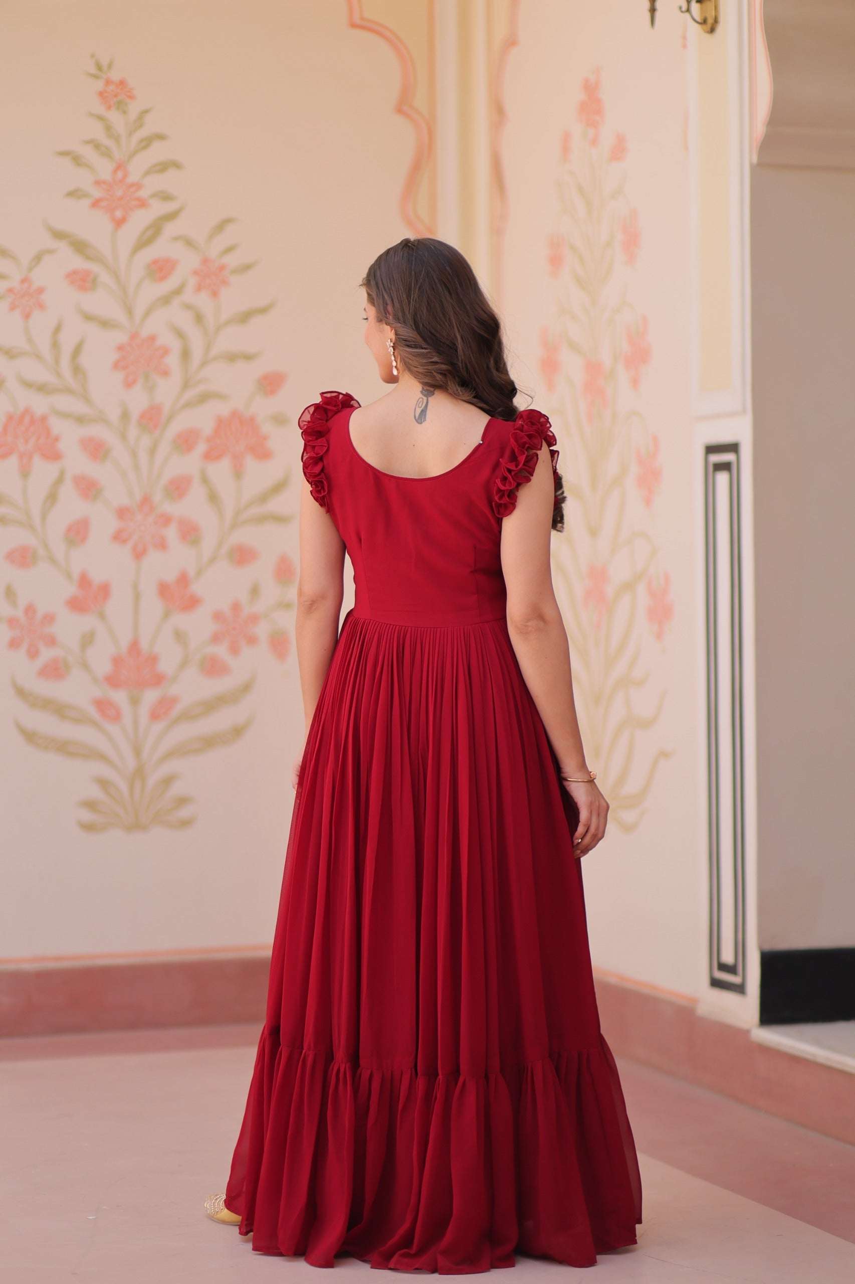 Trending Red Maxi Gown That Blends Grace, Style and Comfort