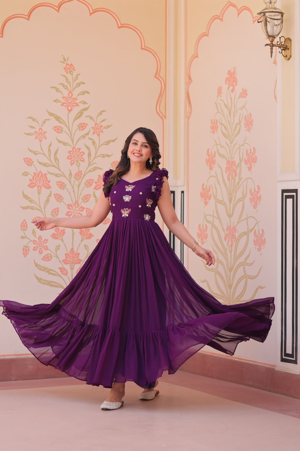 Elegant Purple Maxi Dress for Women - Everyday Elegance