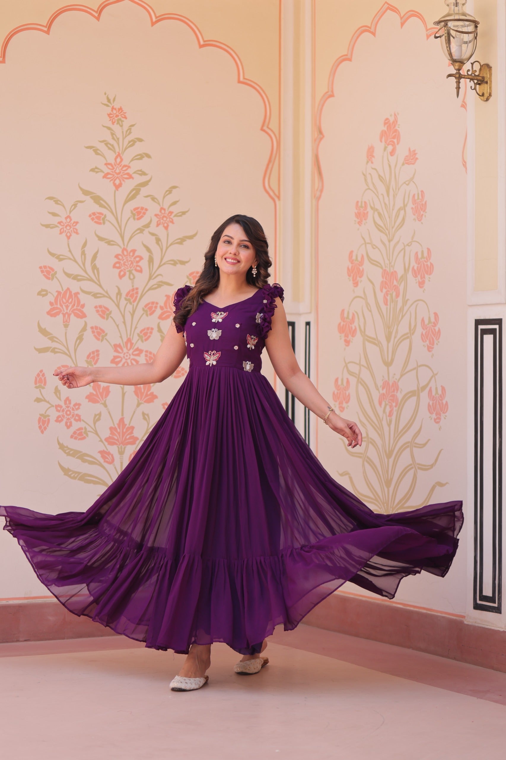 Elegant Purple Maxi Dress for Women - Everyday Elegance