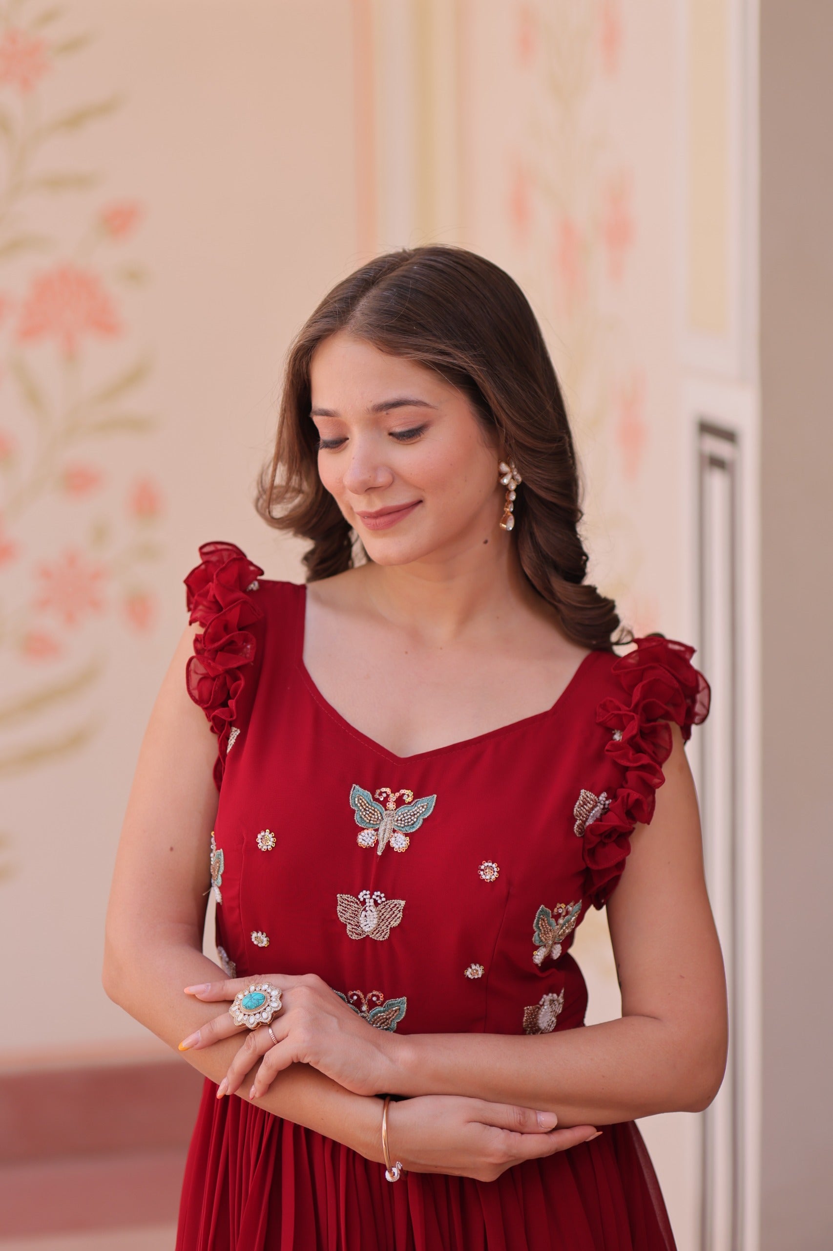 Trending Red Maxi Gown That Blends Grace, Style and Comfort