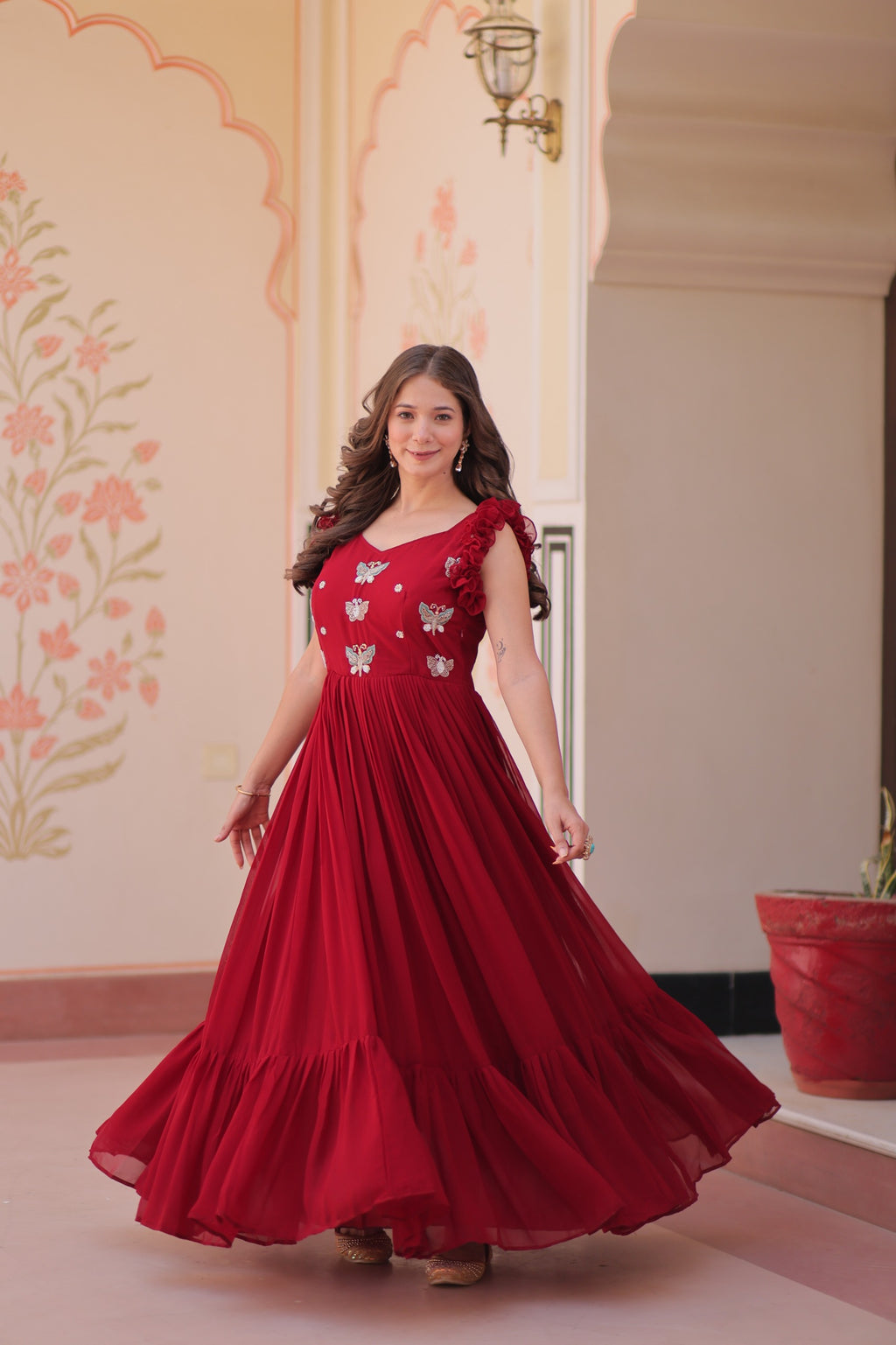 Trending Red Maxi Gown That Blends Grace, Style and Comfort