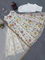 Women's Floral Anarkali Suit Set with Elegant Dupatta