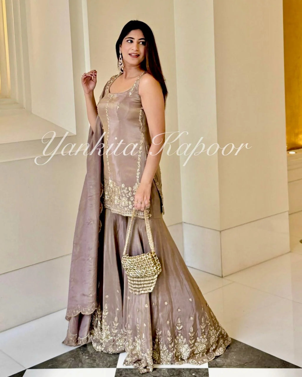 Designer Pastel Kurti Sharara Set â€“ Wedding & Party Special