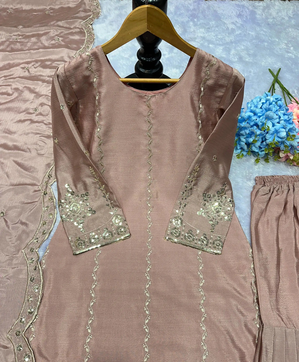 Designer Pastel Kurti Sharara Set â€“ Wedding & Party Special