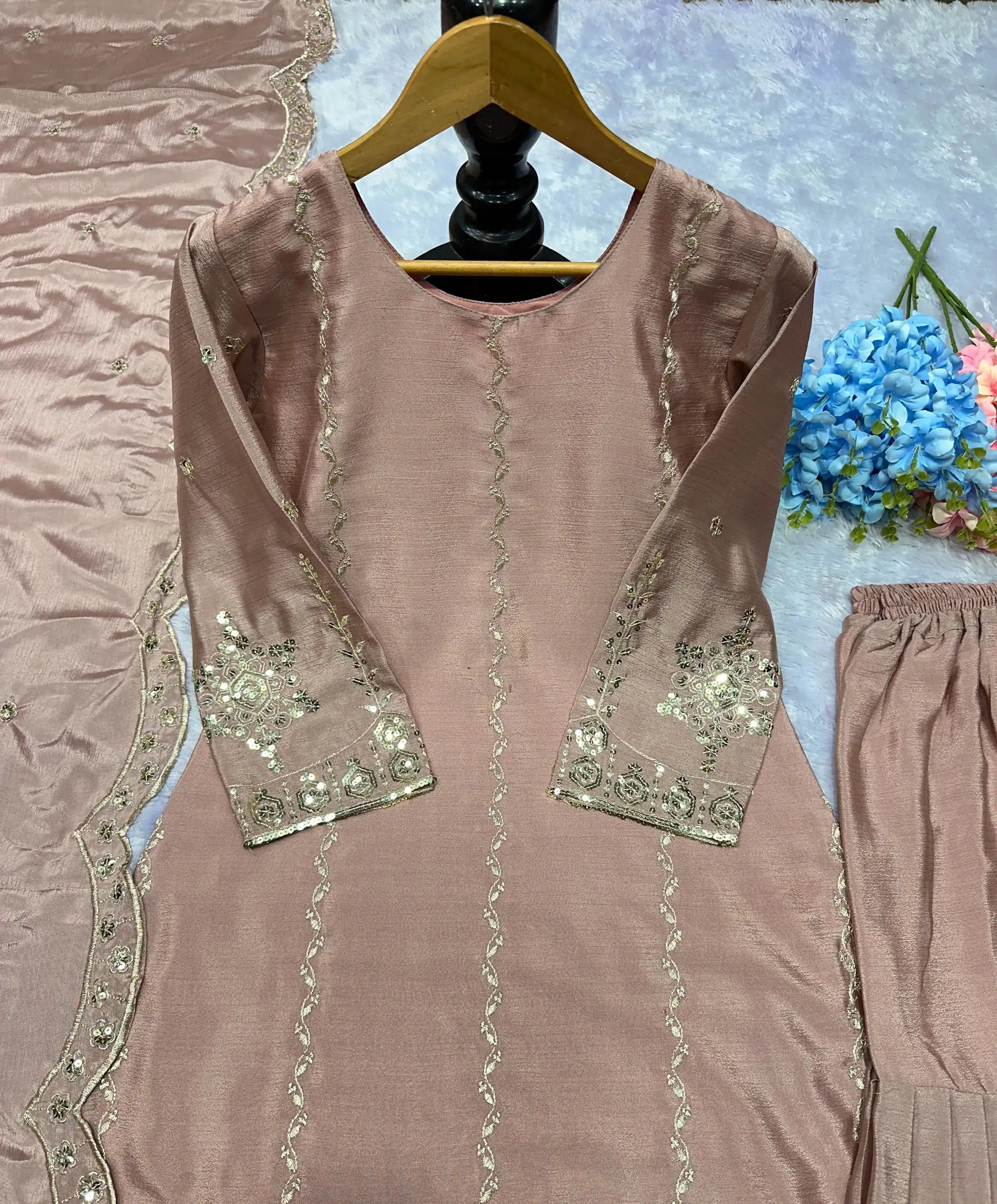 Designer Pastel Kurti Sharara Set â€“ Wedding & Party Special